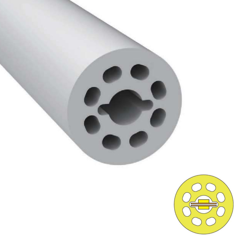 D18 Circular 360 Degree Flexible 8mm LED Strip Diffuser Tube